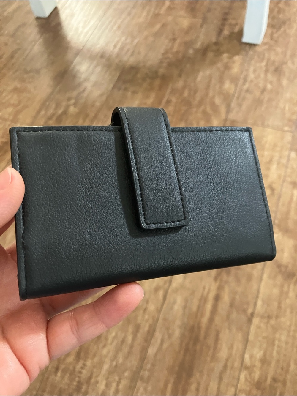Simply Vera Vera Wang Black Leather Card & Key Holder